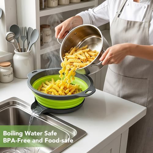 3-Pack Collapsible Colander for Kitchen - Image 4