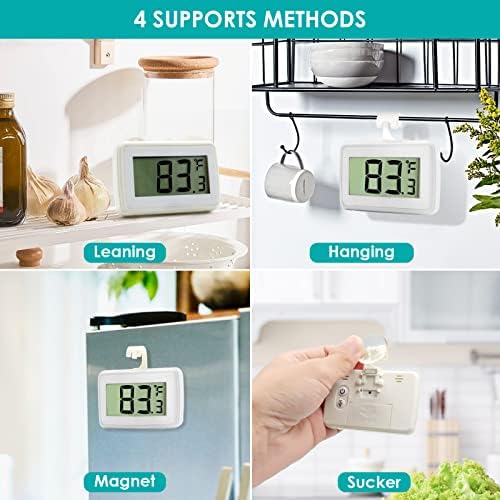 6 Pack Digital Refrigerator Thermometer, Waterproof Freezer Room Thermometer - Image 6