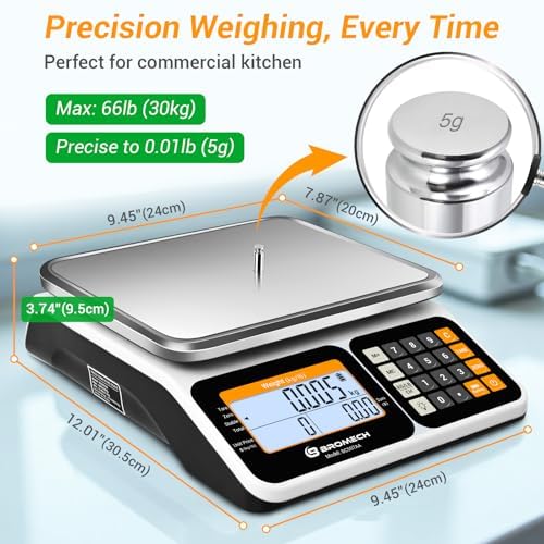 Commercial Scale 66lb/30kg Price Computing Scale - Image 4