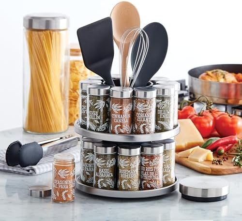 Kamenstein Salem 20-Jar Rotating Spice Rack - Image 6