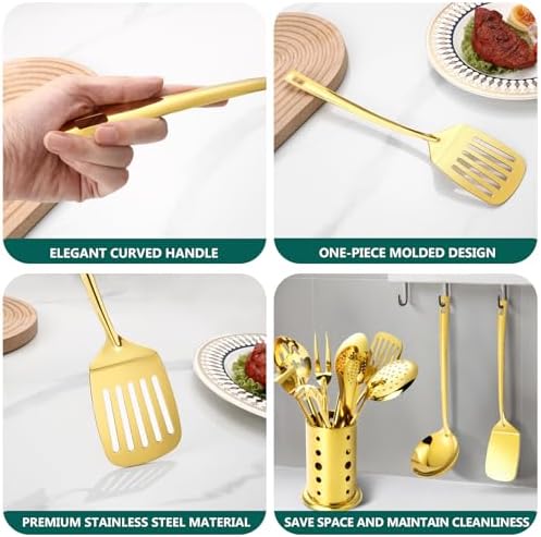 Stainless Steel Kitchen Utensils Set - Image 2