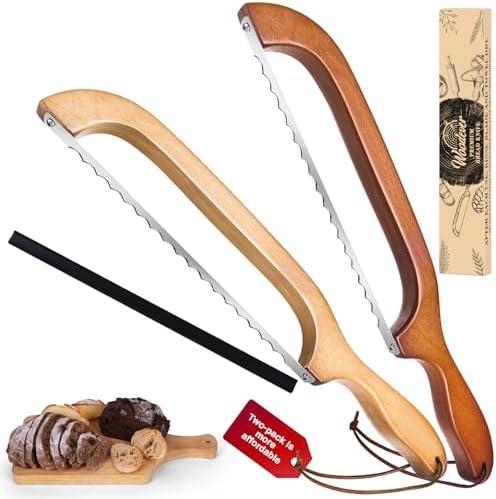 Woodever Bread Knife, 2 Pack Bread Slicer by Unknown