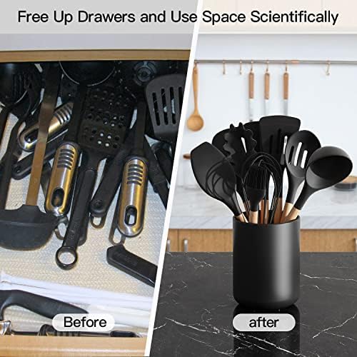 LATCHHOOK Black Kitchen Utensil Holder - Image 5