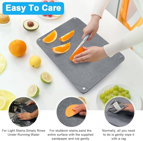 3Pcs Nesting Stone Drying Mat for Kitchen Counter, Quick Drying Stone Dish - Image 3