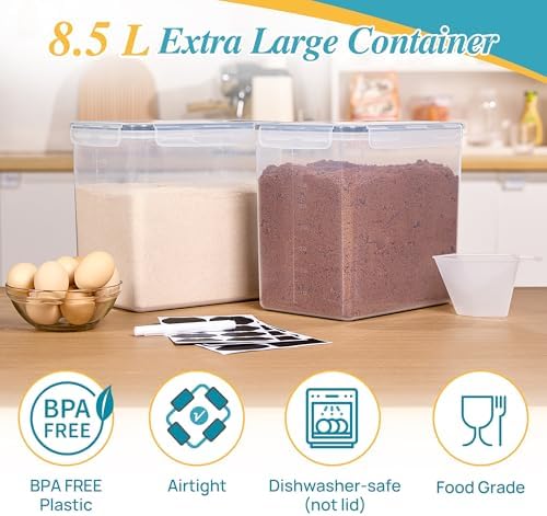 Vtopmart 8.5L Extra Large Flour Sugar Storage Containers - Image 3