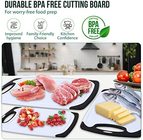 Plastic Cutting Boards for Kitchen, - Image 5
