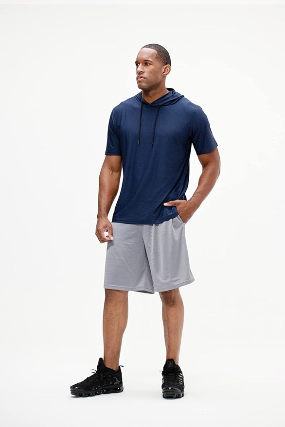 DEVOPS Men's 2-Pack Loose-Fit 10" Workout Gym Shorts with Pockets
