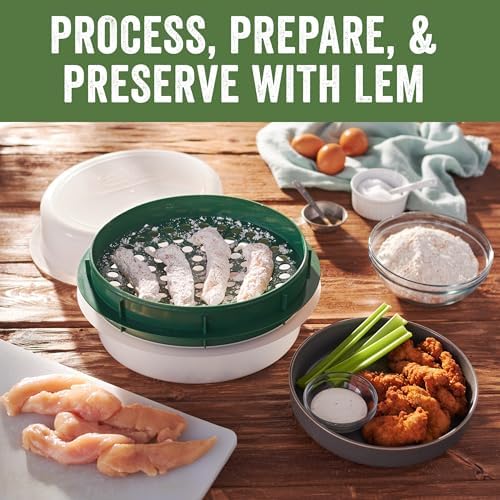 LEM Products Batter Bowl with Lid, Translucent and Green - Image 5