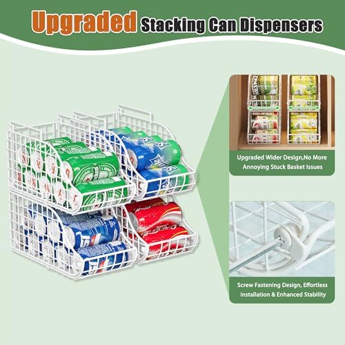 Sonyabecca 4-Pack Stackable Can Rack Organizer - Image 7