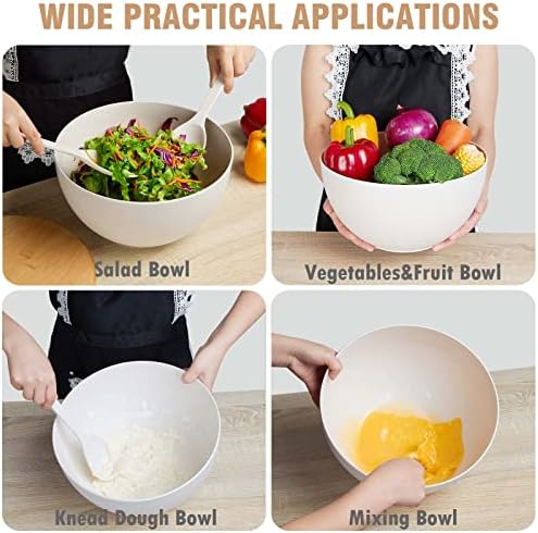 11.3" Extra Large Salad Serving Bowl Set - Image 6