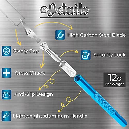 DIYSELF Exacto Knife Set, 2 Pack Craft Hobby Knife - Image 3