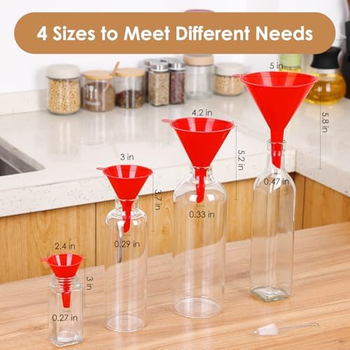4 PCS Plastic Kitchen Funnel Set - Image 3