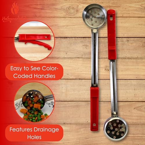 2 oz Slotted Stainless Steel Portion Control Ladle Spoodle - - Image 2