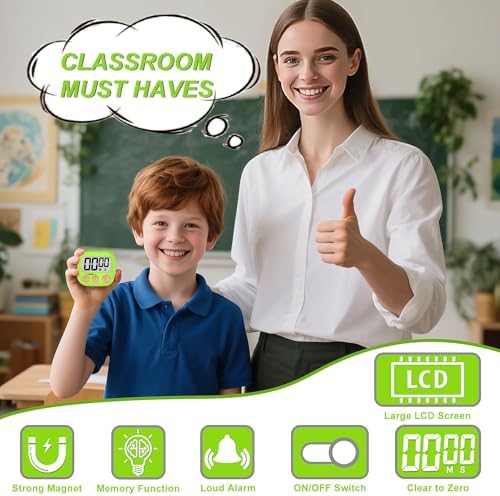 Digital Timer for Kids Teacher Supplies Classroom Timer for Study Learning - Image 6