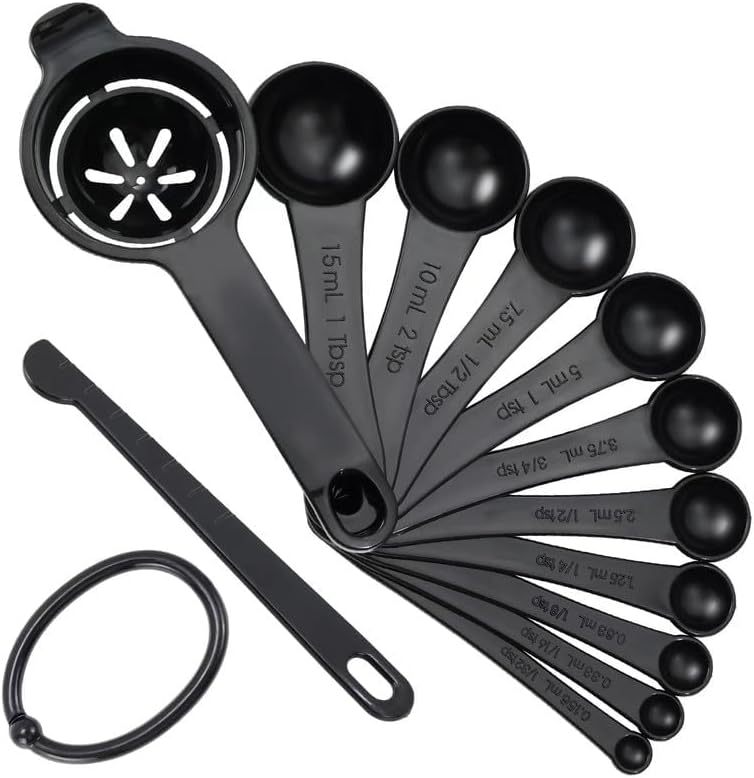 DOTINGHUX Measuring Spoons, Plastic Measuring Spoons Set - Image 2