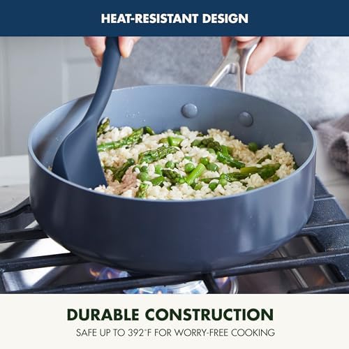 GreenPan Silicone Solid Spoon, Mixing Stirring Serving, Cooking Kitchen Utensil - Image 6