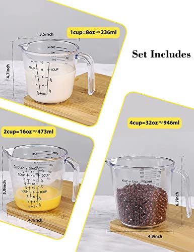 -BINGBING- Measuring Cups Set, Liquid Measuring Cups - Image 2