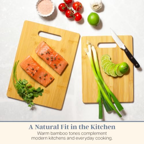 Totally Bamboo Cutting Board Set, 2 Reversible Cutting Boards - Image 4