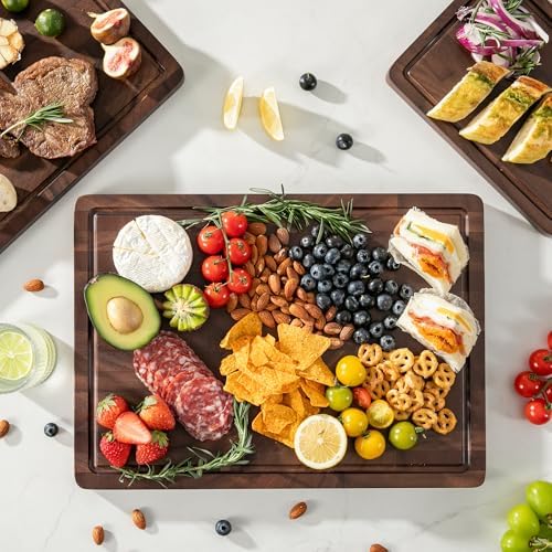 THETCHRY Walnut Wood Cutting Board Set, End Grain Cutting Board - Image 2