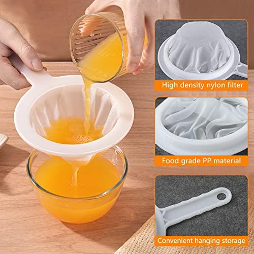 Kitchen Ultra-Fine Nylon Mesh Strainer 5.51 Inch - Image 2