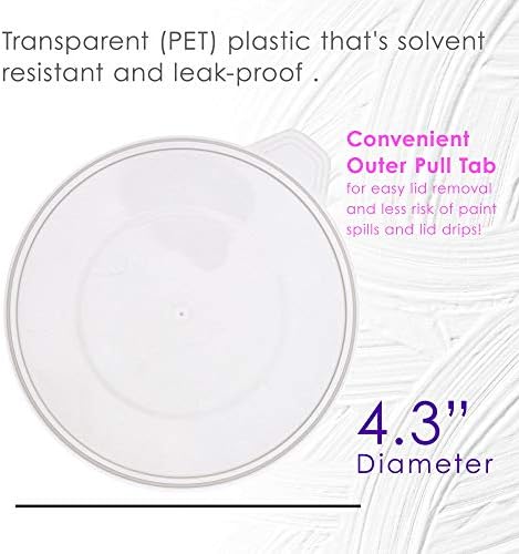 Pouring Masters 12-Pack Mixing Cup Lids - Image 3