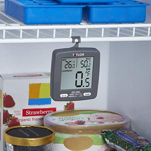 Taylor LCD Display Digital Kitchen Refrigerator/Freezer Kitchen Thermometer - Image 2
