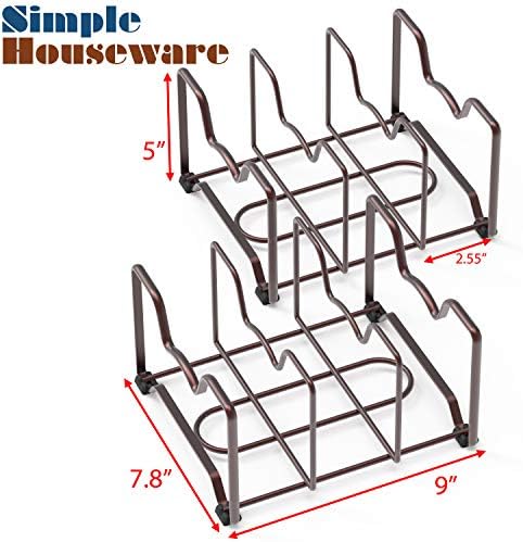 Simple Houseware Cabinet Bakeware Organizer Rack Holder, 2 Pack - Image 2
