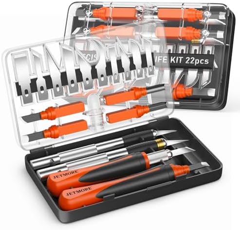 JETMORE 22 Pcs Exacto Knife Set, Hobby Knife by Jetmore