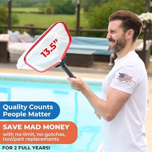 ProTuff 13.5in Pool Silt Net, Smooth Glide Fine Mesh - Image 2