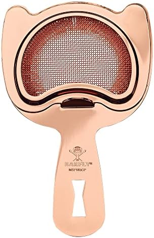 Barfly Fine Mesh Spring Strainer, Copper Plated by BarflybyMercer