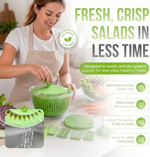 5-in-1 Salad Spinner Large - Image 3