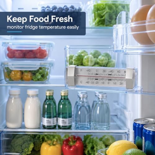 2 Pack Fridge Refrigerator Freezer Thermometer - Image 5