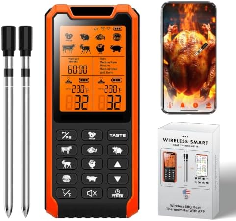 Smart Bluetooth Meat Thermometer by PRAVETTE