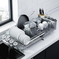 Kitsure Extendable Dish Drying Rack, 19.2"-26.7" L x 12.9" W by Kitsure
