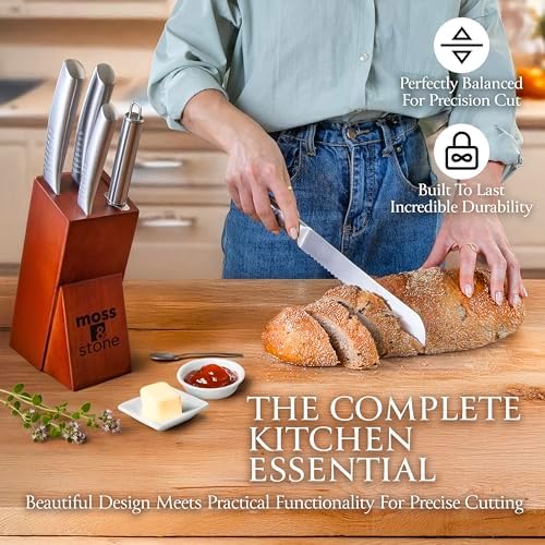Moss & Stone Small 6 Pcs Kitchen Knife Set - Image 3