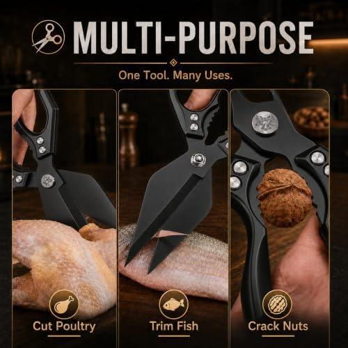 Multifunctional Heavy-Duty Kitchen Shears, Kitchen Shears - Image 5