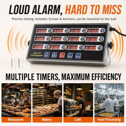Relaxweex 3 Pack Commercial Digital Kitchen Timer - Image 5