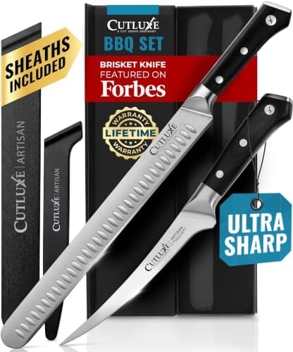 Cutluxe Carving Knife Set for BBQ & Brisket by Cutluxe
