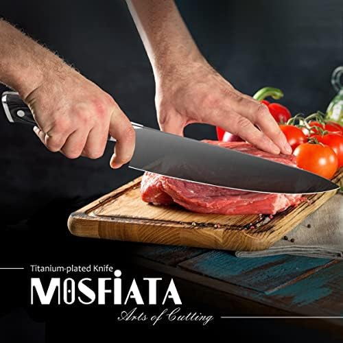 MOSFiATA 8” Super Sharp Titanium Plated Chef's Knife - Image 3