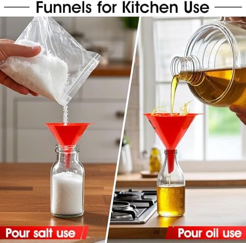 DEDC Oil Funnels, Gas Funnels, Plastic Funnel Set - Image 6