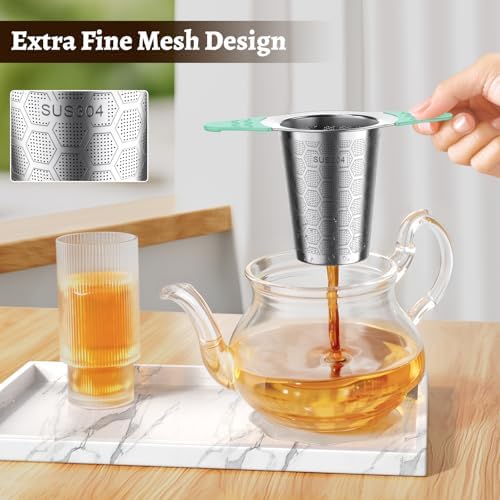 Tea Infuser for Loose Leaf Tea, 18/8 Stainless Steel Tea Infuser - Image 2