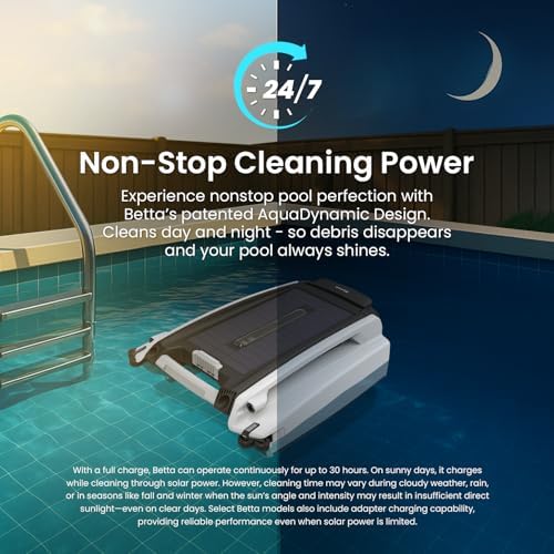 Betta SE Solar Powered Automatic Robotic Pool Surface Skimmer Cleaner - Image 2