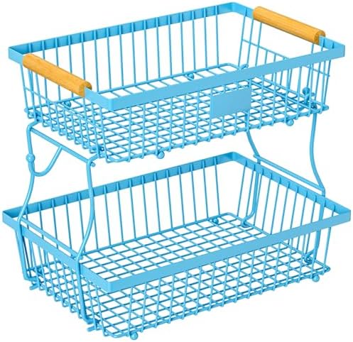 2 Tier Fruit Basket for Kitchen Counter by Unknown