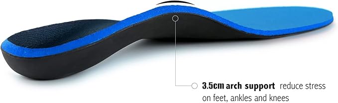 Plantar Fasciitis Insoles for Men Women - Orthotics Inserts, Shoe Insoles Arch Support Flat Feet Inserts Work Boot Insoles for Standing All Day (Mens 7-7 1/2 | Womens 9-9 1/2)