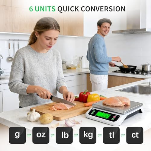 Large Digital Kitchen Scale 40kg/88lbs - Image 3