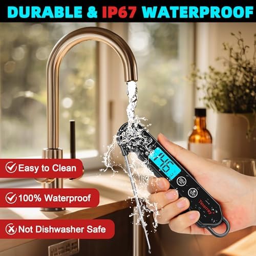 Professional Digital Meat Thermometer Instant Read Waterproof – Folding Probe - Image 3