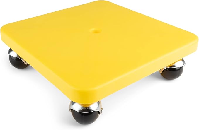 Champion Sports Scooter Board – Choice of Handles or No Handles, Durable Plastic Scooters for Youth Gym & PE Class, Indoor & Outdoor Play, Non-Marring Wheels, Multiple Sizes & Colors