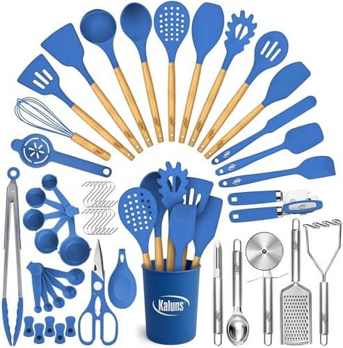 Kaluns 50 PCS Silicone Kitchen Utensils Set Complete Kitchen Set by Kaluns%C2%AE