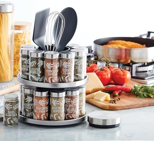 Kamenstein Salem 20-Jar Rotating Spice Rack - Image 7