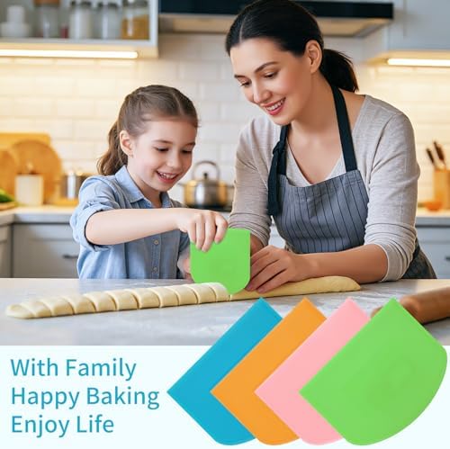 4 Pcs Flexible Dough Scraper, Pastry Cutter - Image 5